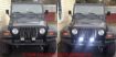 Pro-Series 5" CREE LED Light Pods on a jeep. jeep light pods. off-roading jeep led light pods