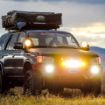 X6 10W Series 2D Amber White 22" Single Row LED Light Bar On Toyota 4runner