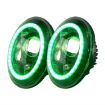The RGB Halos on these headlights give you the option to shine bright white LEDs or choose from any color of the rainbow.