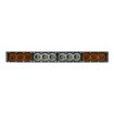 22" X6 Amber/White 120W Combo Beam LED Light Bar & Harness Kit