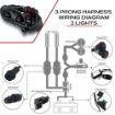 Dual Color Light Bar Harness for Two Lights