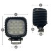 Gladiator 4" LED Light Pod - Flood Beam- dimensions