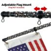 Each bar comes with hooks to attached the flags (included)
