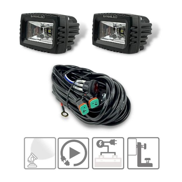3" LED Scene Light Pair