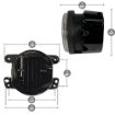 4" LED Fog Light Kit with Adapters