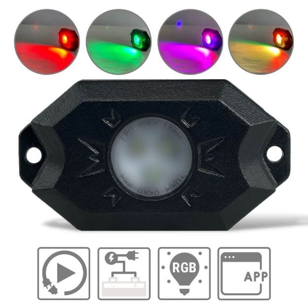 RGB LED Rock Light Kits