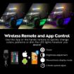 RGB Underglow LED Light Kit - RGB Remote and App