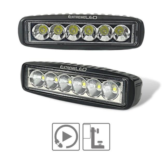 6" LED Light Bar - Spot or Flood Beam