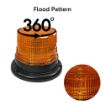 flood beams on a  for a Emergency, security 4" LED Warning Flash Beacon for forklifts trucks and equipment