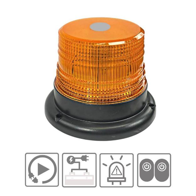 	Emergency, security 4" LED Warning Flash Beacon for forklifts trucks and equipment