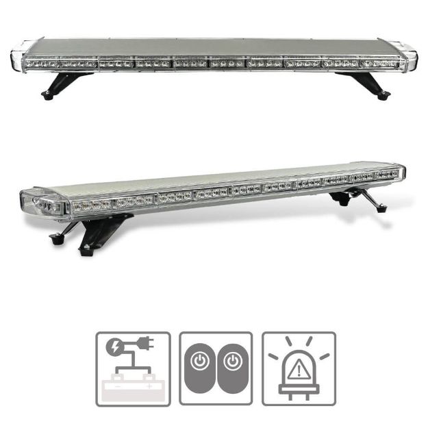 	46" Industrial Amber Dual Sided warning light Bar with warning light functions