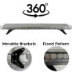 46" Industrial Amber Dual Sided warning light Bar with warning light functions
