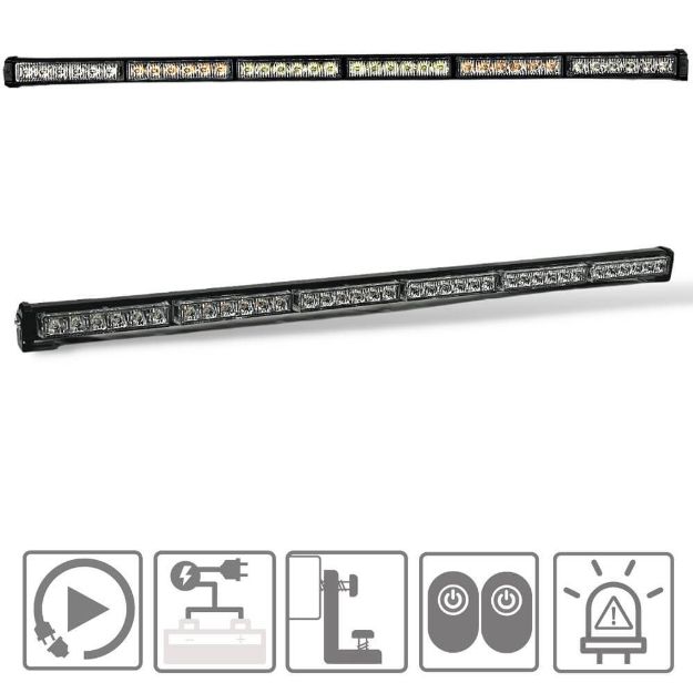 36" Rear Chase Light for emergencies and off-roading. LED chase light and warning led light bar