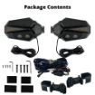 UTV/ATV Side Mirrors w/ Green, Yellow and White Lights	