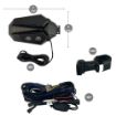 UTV/ATV Side Mirrors w/ Green, Yellow and White Lights	