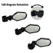 UTV/ATV Side Mirrors w/ Green, Yellow and White Lights	