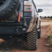 3" flush mount LED Scene Light in a 4runner bumper