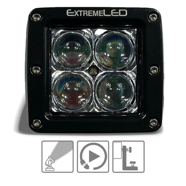 Amber (Orange) Spot Extreme Series 3" CREE LED Light Pod