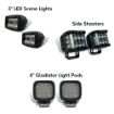 Ditch light pods for ditch brackets