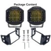 High Power Side Shooter LED Light Pods (Pair) package contents