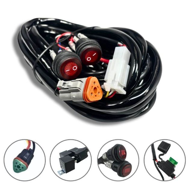 Dual Color Light Bar Harness for One Light (Triangle)