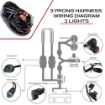 Extreme LED 4" Infrared Hybrid LED Light Pod pair harness diagram