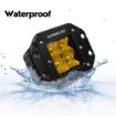 Yellow Flood Flush Mount 3" LED Light Pod water proof
