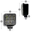 Extreme LED 4" Infrared Hybrid LED Light Pod dims and infagrphic