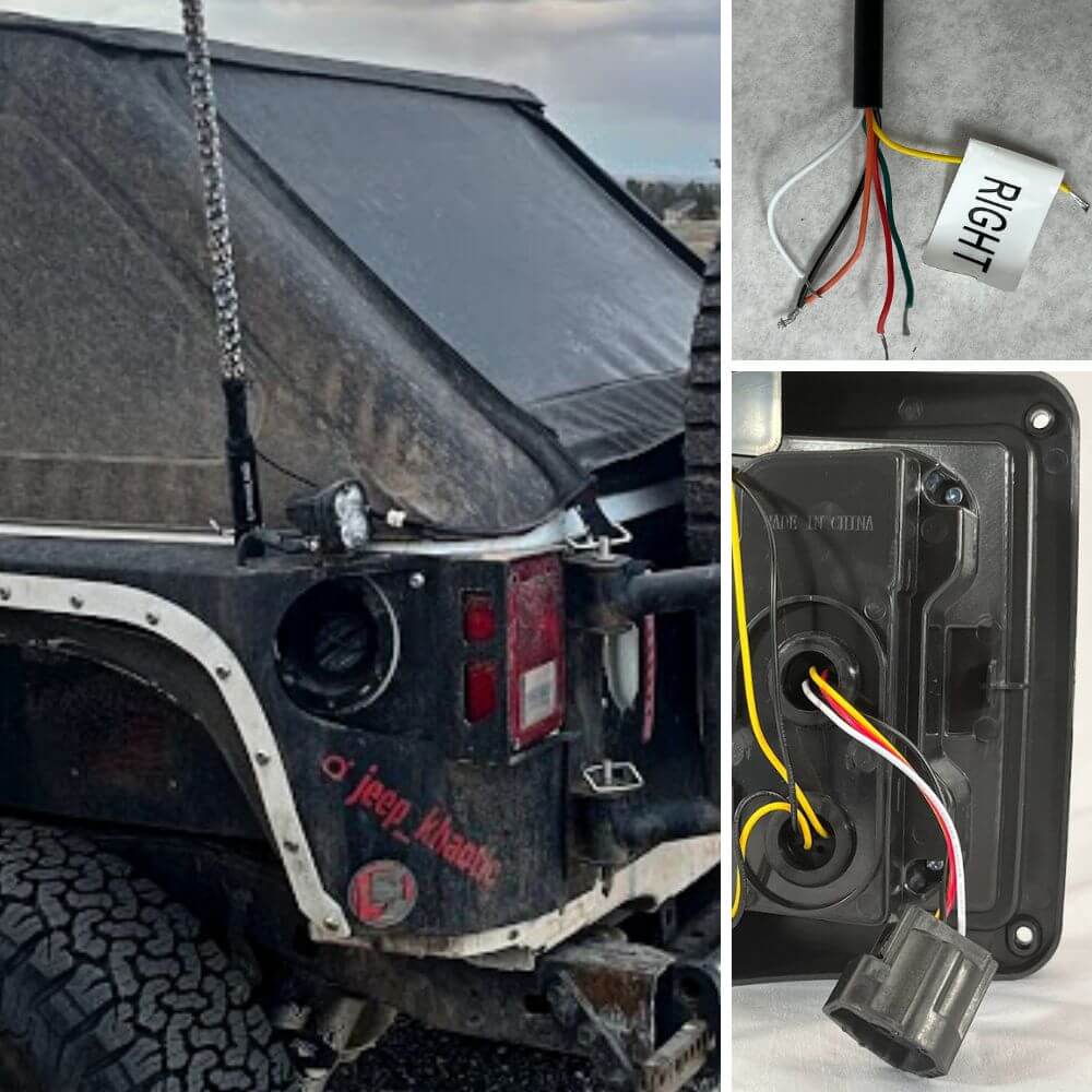 wiring led whip light to your tail lights