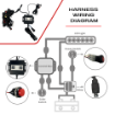 20" Extreme Series Low Profile Combo RGB Light Bar - Harness Diagram
