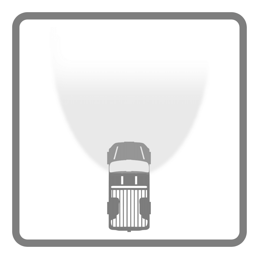Flood light beam pattern