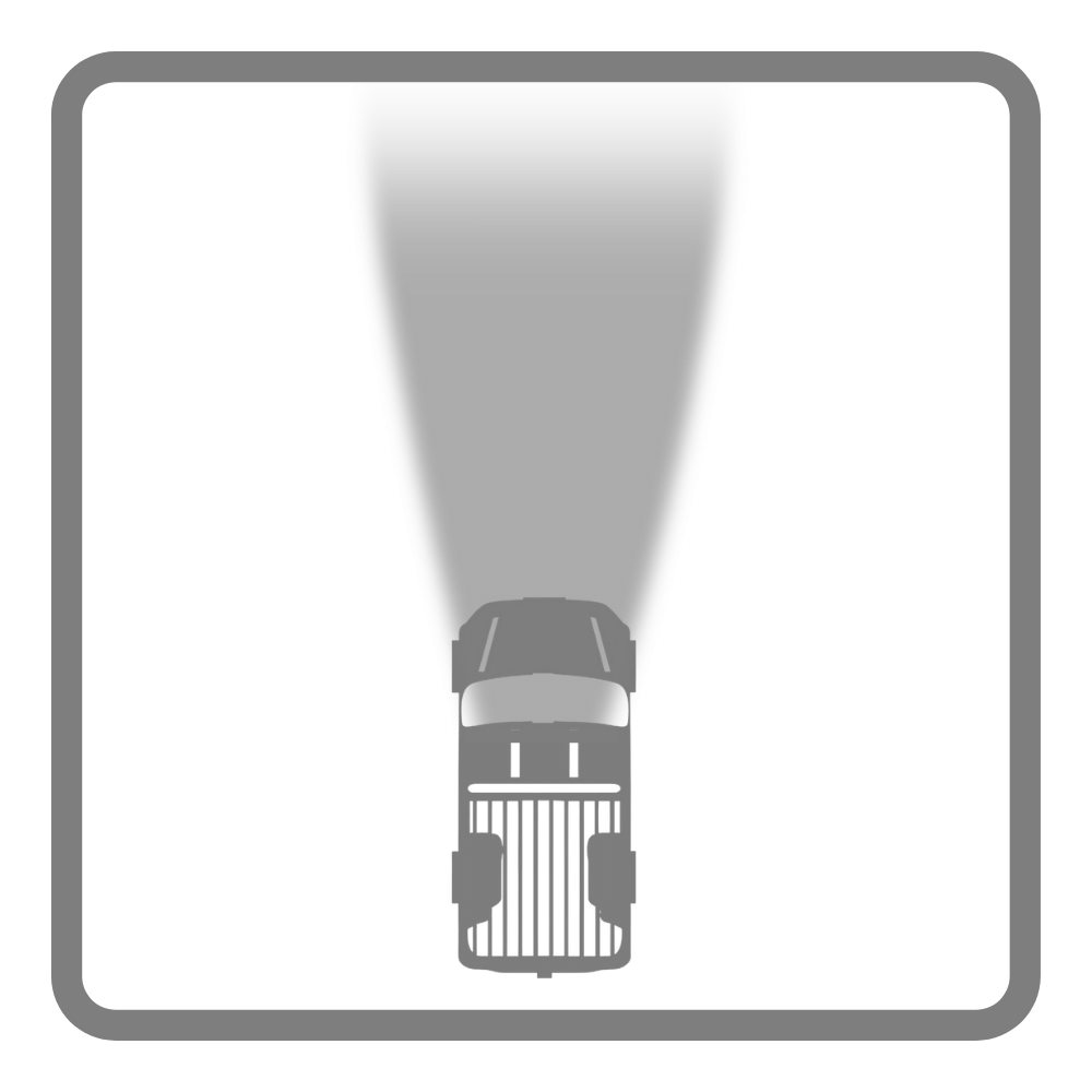 Spot light beam pattern