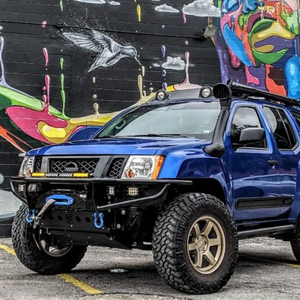 bumper mounted lightbar on a Subaru