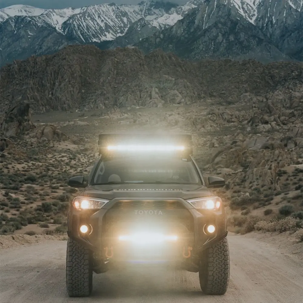 Lightbar installation locations on a 4runner