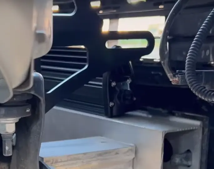 Extreme LED mounting bracket close up
