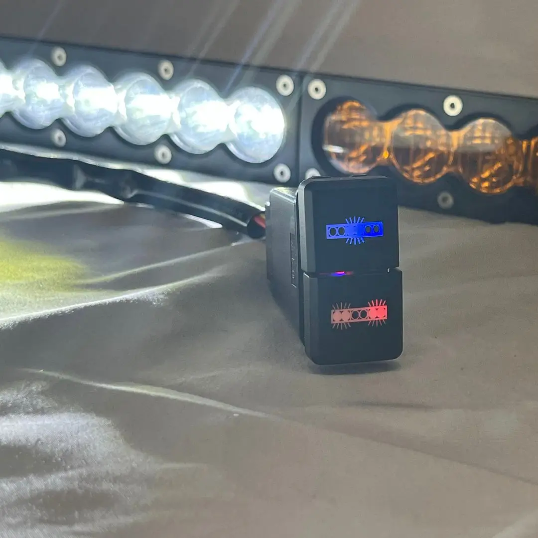 testing the led light bar